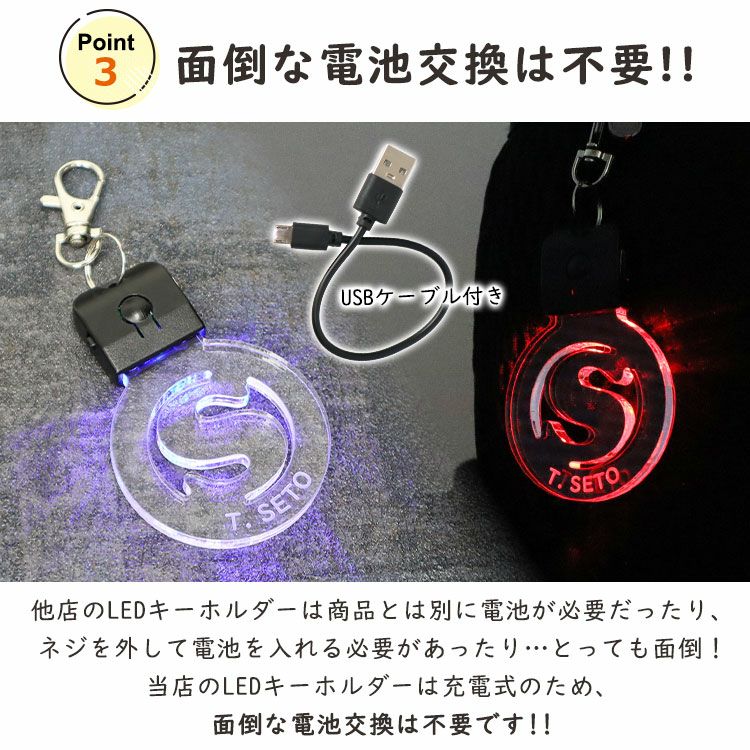 名入れ 蛍光アクリル キーホルダー】 イニシャル ギフト プレゼント