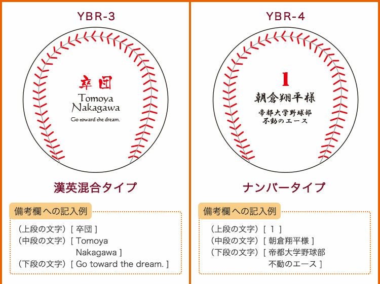 名入れ野球ボールデザイン集2
