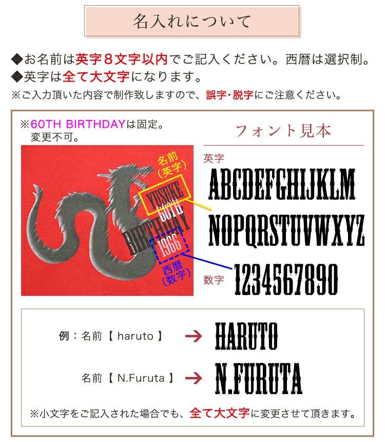 名入れについて