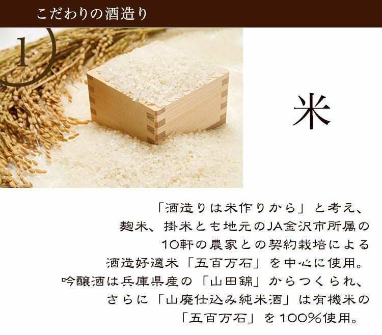 こだわりの酒造り（米）