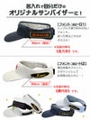 名前の刺しゅうが入れられるスリクソンサンバイザー