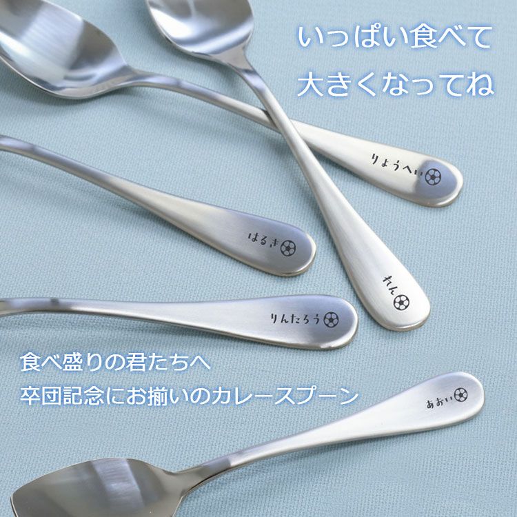 2個同時購入で600円引き］ カレースプーン 名前入り 1個（ スプーン