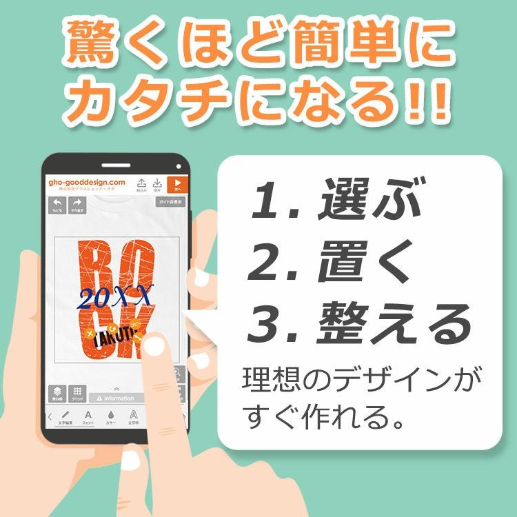 驚くほど簡単にカタチになる