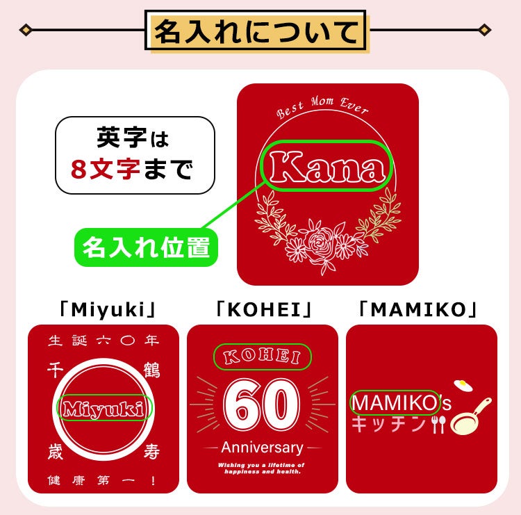 名入れについて