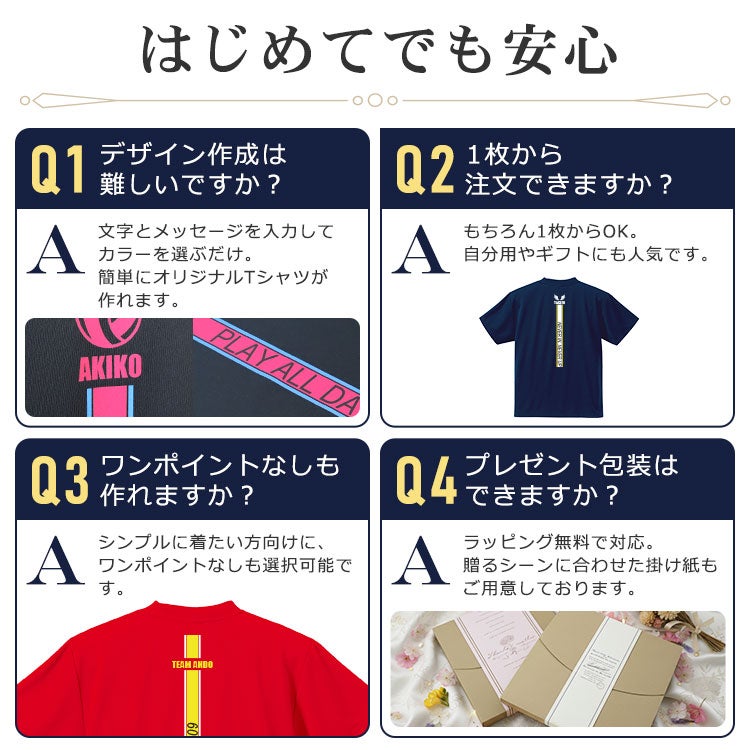 はじめてでも安心ポイント